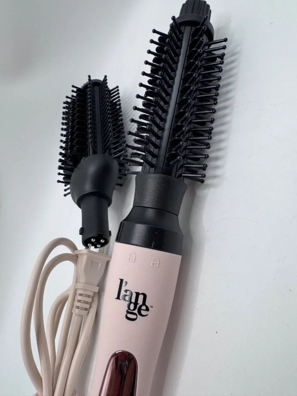 Lange 2-In-1 Hair Dryer Brush Interchangeable Attachments Dual Heat Settings Lig